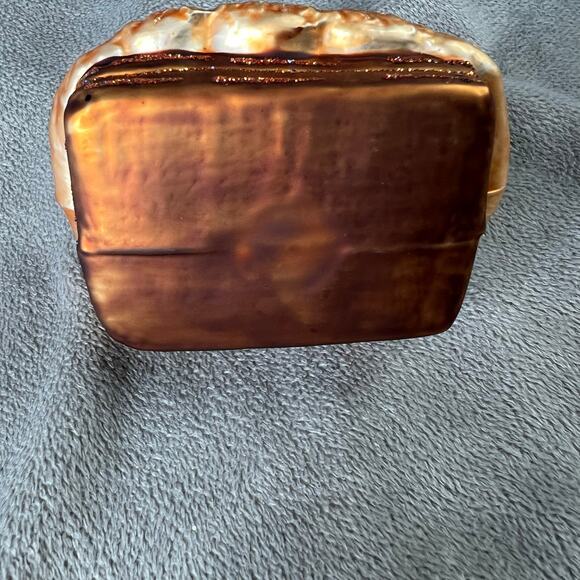 Old World Christmas Hen on Nest Blown Glass Glitter Ornament - Picture 6 of 8